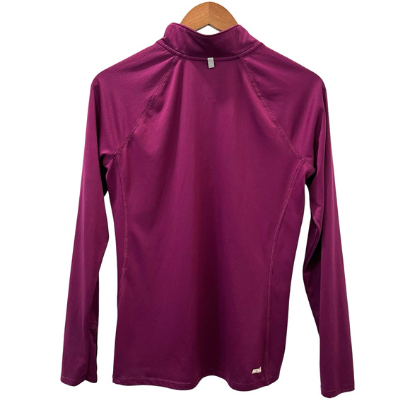 Danskin Now Womens Purple Semi-fitted 1/4 Zip Athletic Top Size Medium - Picture 8 of 11